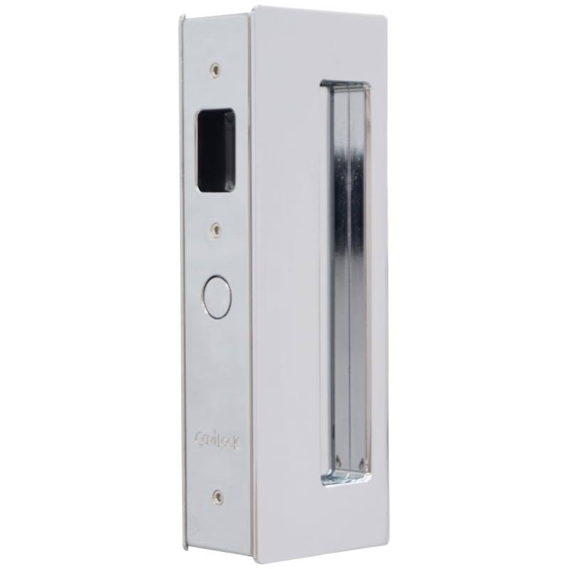 Magnetic Latching Passage Pocket Door Pull for 1-3/4 inch Bright Chrome Y669