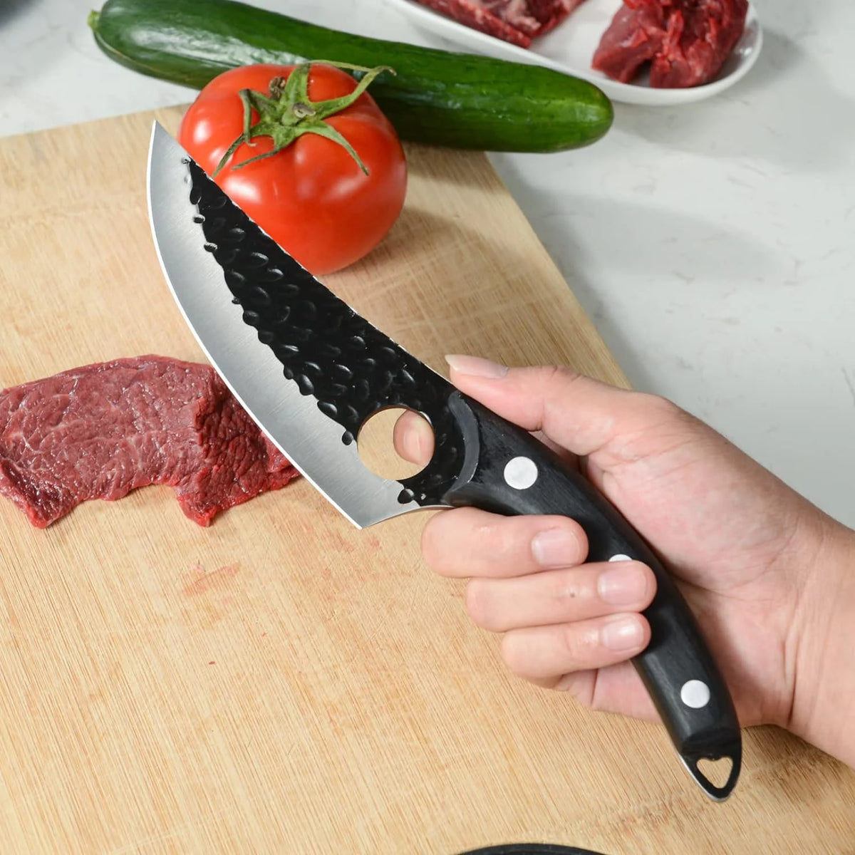 Black High Carbon Steel Boning Knife M2550