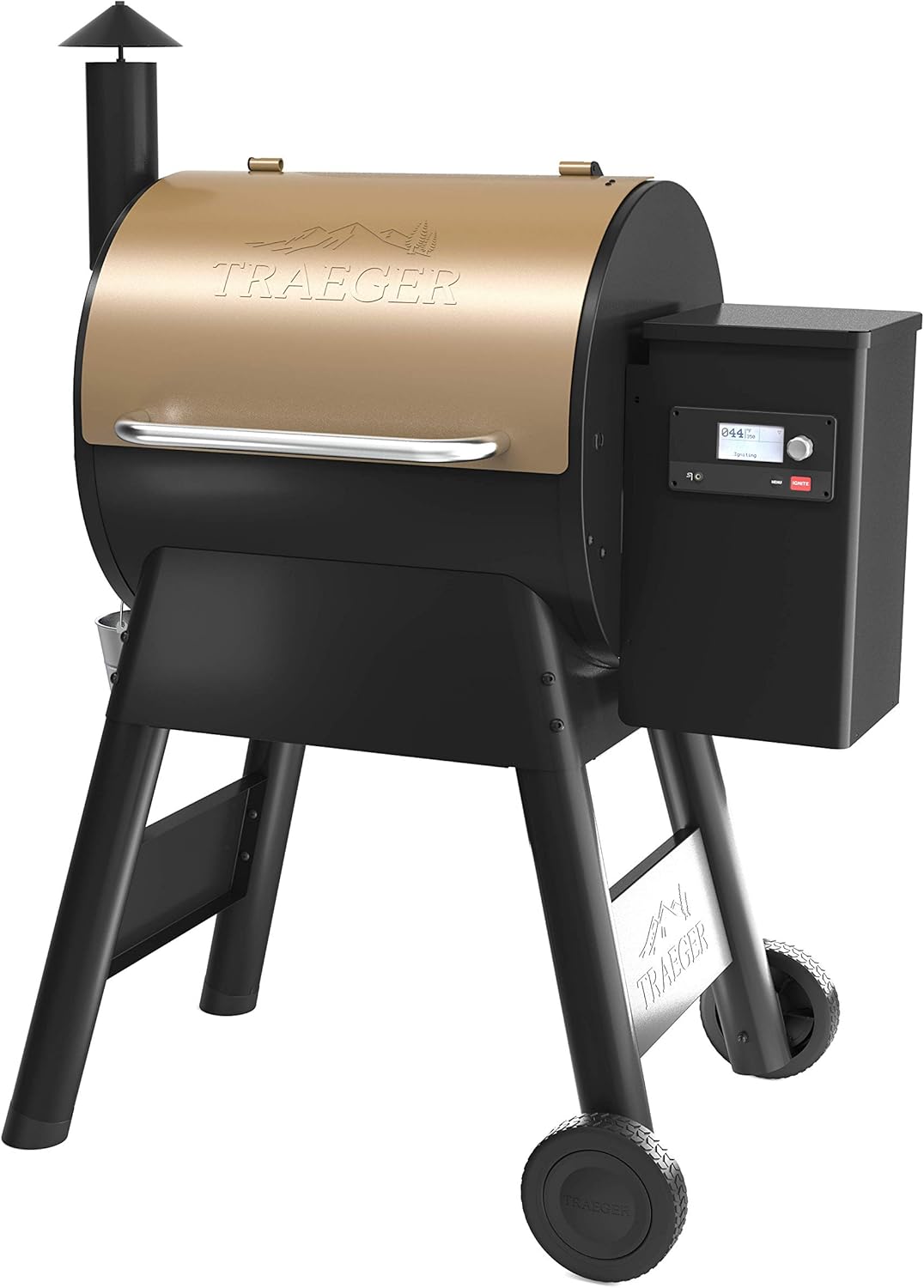 Bronze Wood Pellet Grill and Smoker with Wifi L95052
