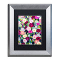 Night Garden Black Matte Silver Frame C896
