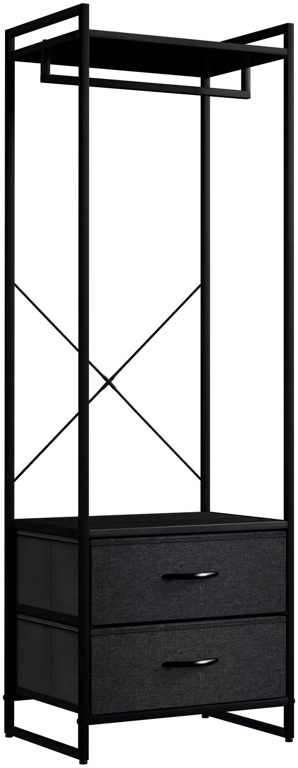 Clothing Rack with Drawers J49147