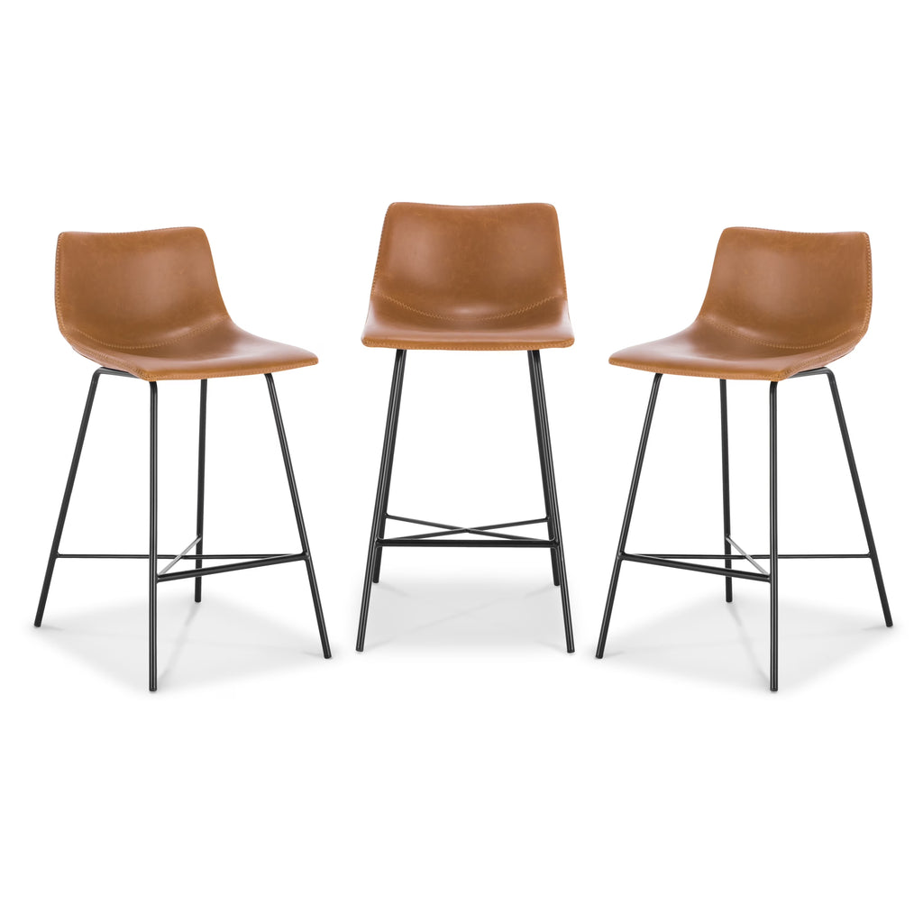 Tan Counter Stool Set of 3 E749984