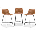 Tan Counter Stool Set of 3 E749984