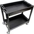 Plastic Utility Rolling Cart with Shelves M414517