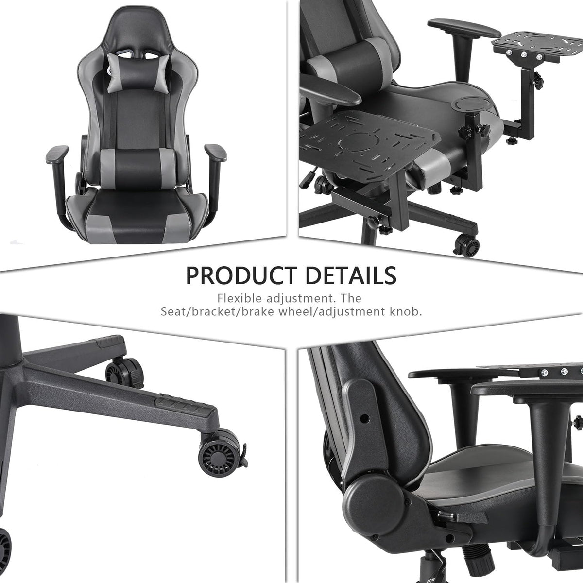 Multifunctional Flight Racing Simulator Cockpit Joystick Mount with Chair U800340