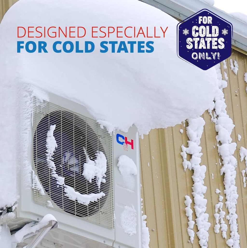18,000 BTU Ductless Mini-Split Air Conditioner Heat Pump with 16FT Copper Line Set J39195
