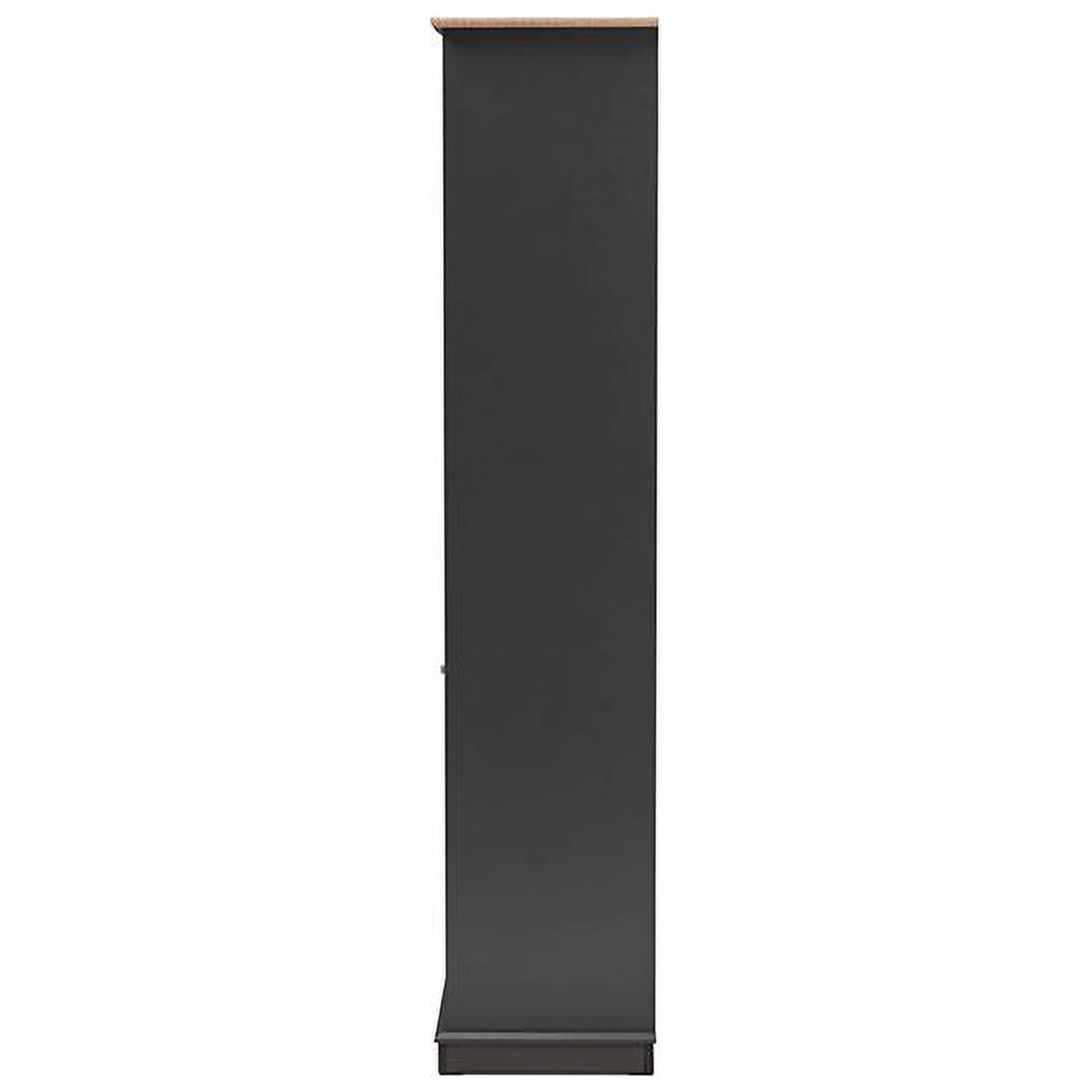 Dark Grey Oak Finished Wood Wine Cabinet K6102