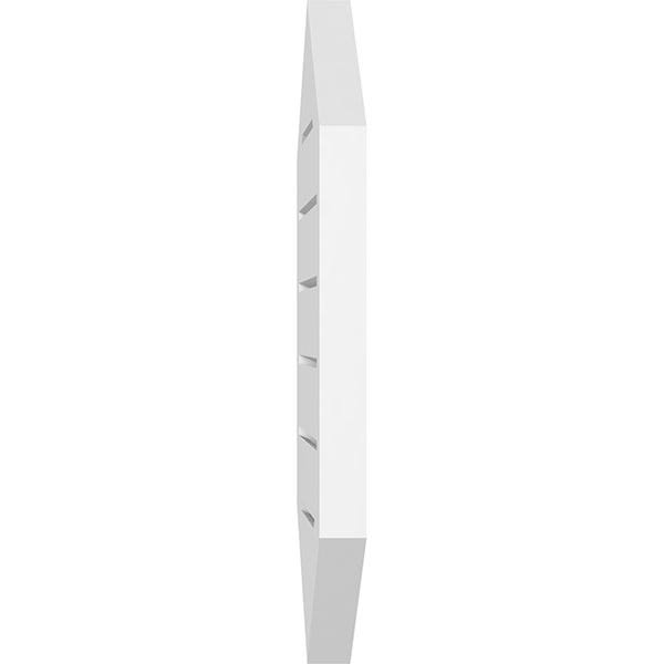 26x22W x 40x22H Vertical Peaked Surface Mount PVC Gable Vent 4/12 Pitch O245276