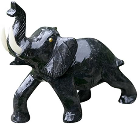 Black Elephant Dolomite Statuette U636550