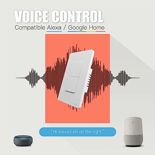 Zigbee Smart Switches, No Neutral Wire, Single Pole Light Switch A694