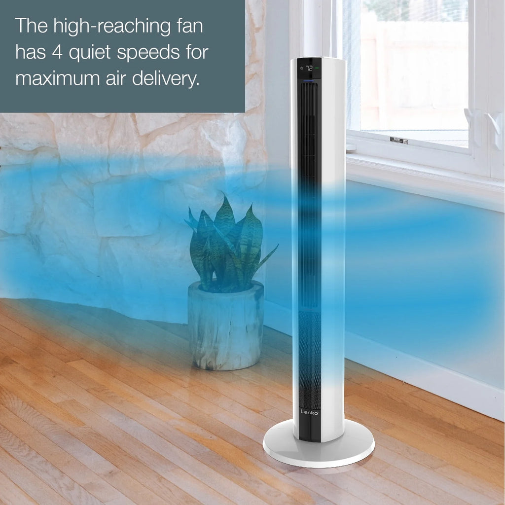 1500W Tower Fan & Space Heater with Timer and Remote P5464