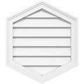 26x22W x 40x22H Vertical Peaked Surface Mount PVC Gable Vent 4/12 Pitch O245276