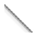 14K White Gold Diamond Cut Spiga Chain M4536