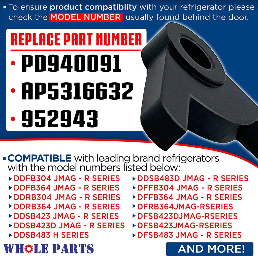 Refrigerator Door Stop Bushing Black D406