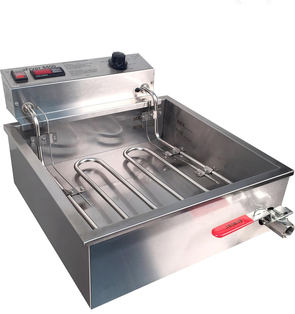 Funnel Cake Fryer Machine, 25 Pound Oil Capacity, 4400 Watts Electric 220 Volt G480