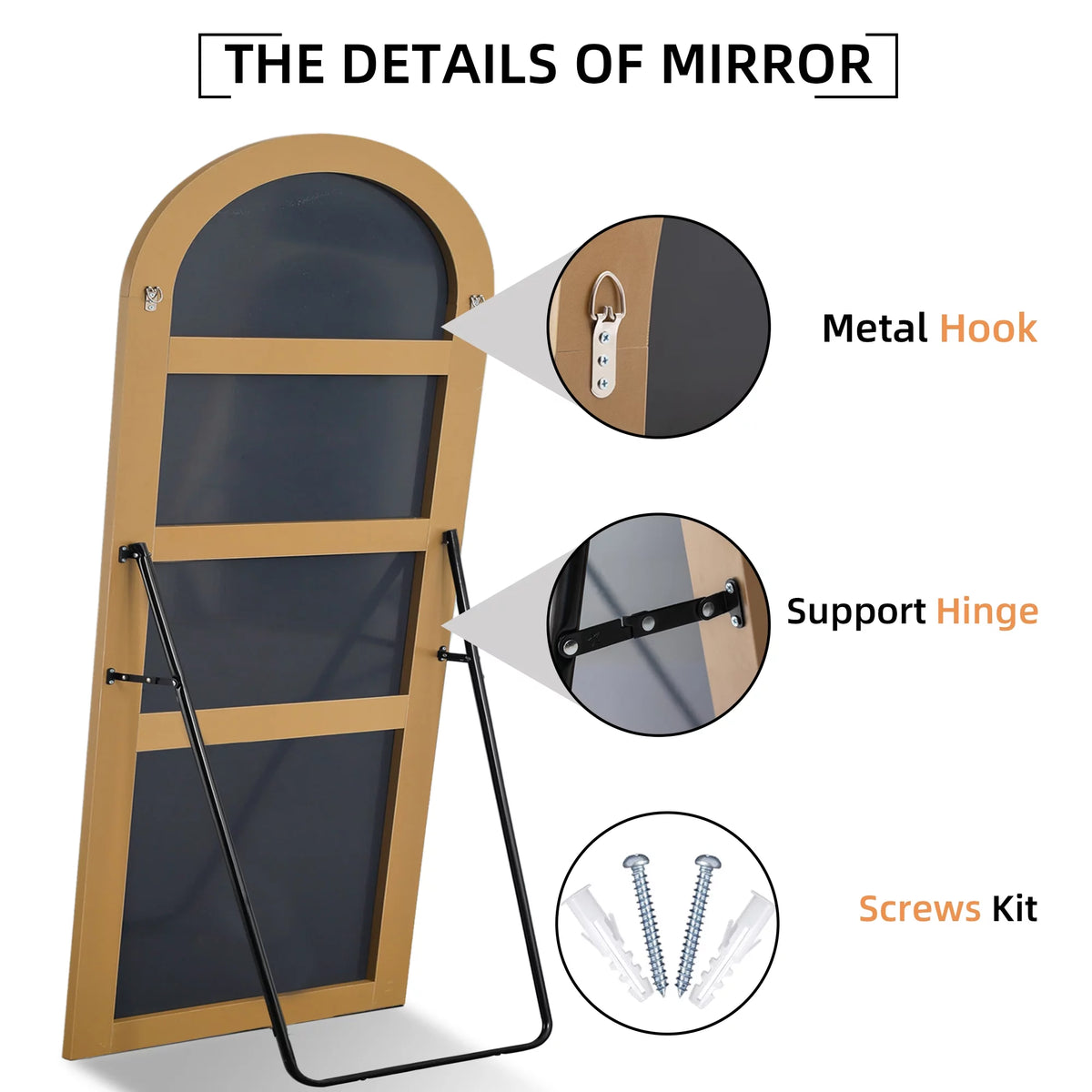 71"x32" Oversized Arch Full Length Mirror N707924