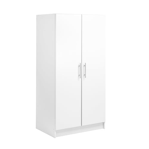Gray 32" Storage Cabinet with Hanging Rail and Shelves G4764