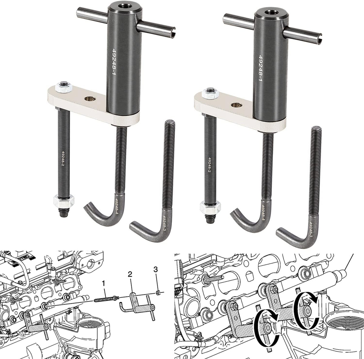 Injector Rail Assembly Remover for Direct Injection Engines 2007-2014 R777151