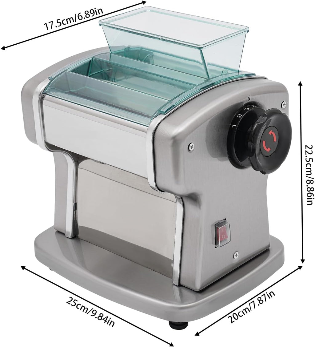 Electric Pasta Maker Machine with 9 Thickness Settings, 2 mm Stainless Steel Blade, 135W V8823