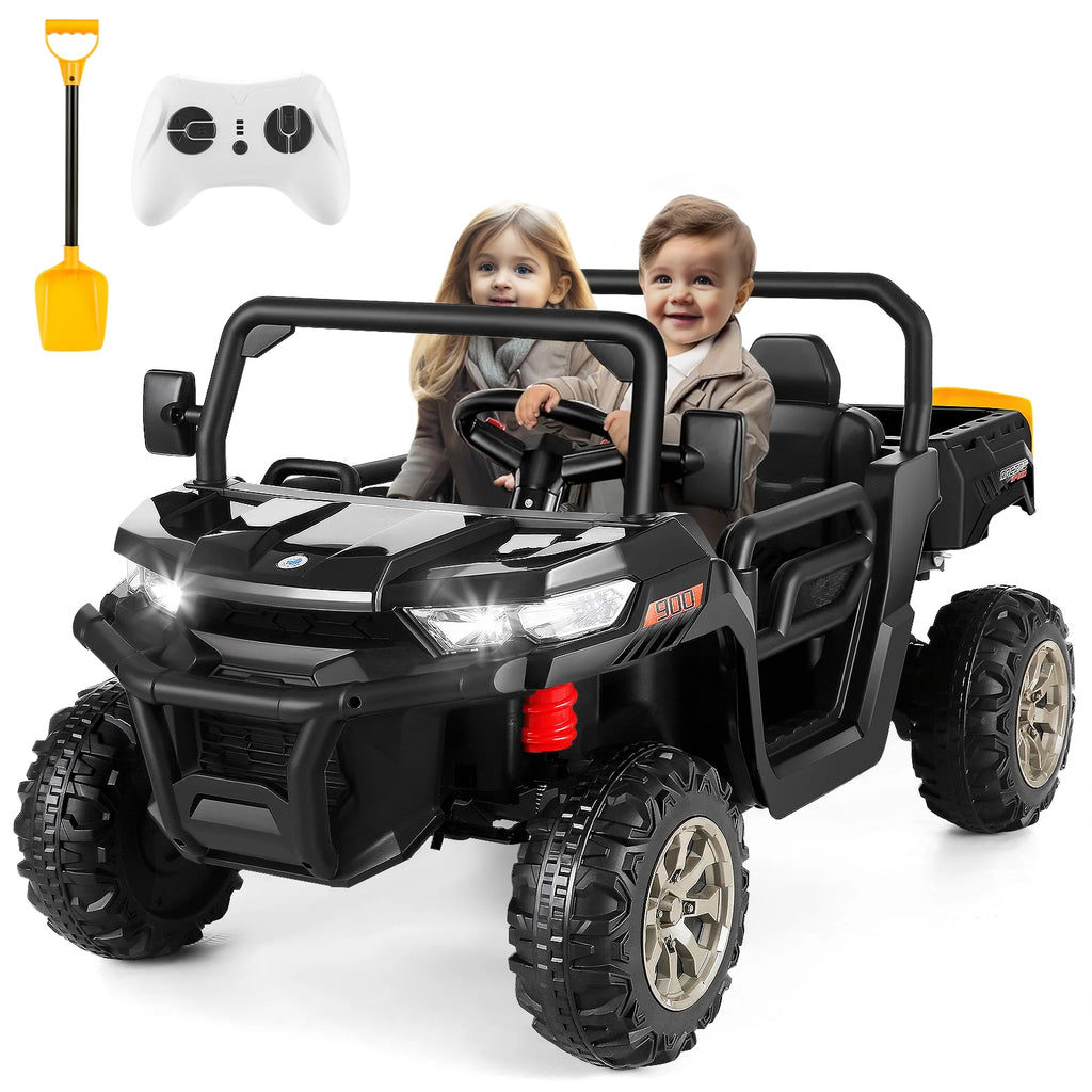 Black 24 V 2 Seater Electric Ride on Dump Truck with Remote Control M355516