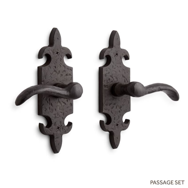 Solid Bronze Left Handed Passage Door Lever Set J104375