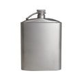 Titanium Flask Hip Flagon with Screw Clip Ultralight Hydration Flat Bottle with Ti Funnel Q6073