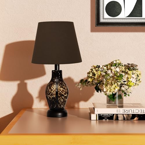 Pink Glass Dimmable Mushroom Table Lamp O227