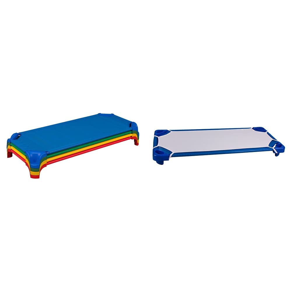 Blue Stackable Daycare Cot (Pack of 6) N9259