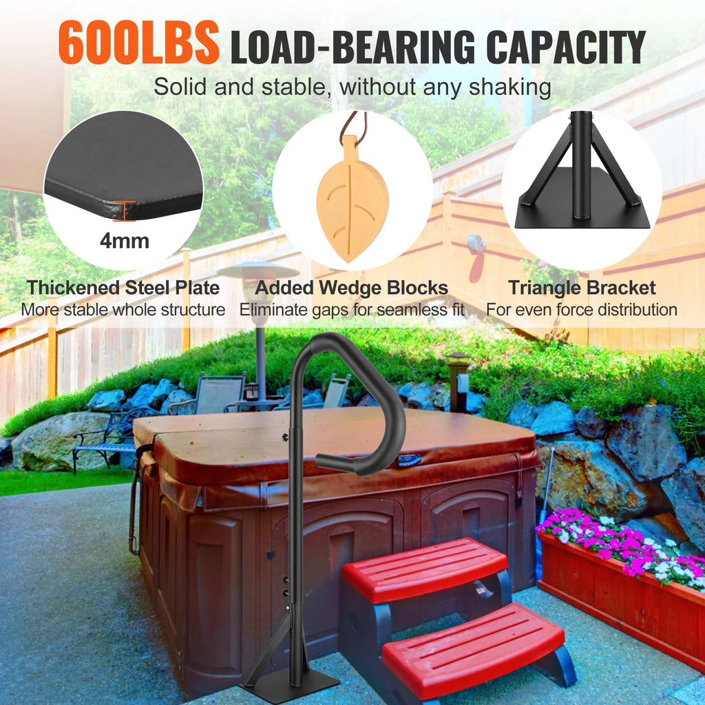 Hot Tub Handrail 360 Rotatable 48-63 Adjustable Height M801827