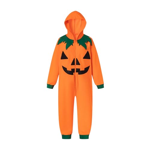 Unisex Skeleton Pumpkin Hooded Onesie A970