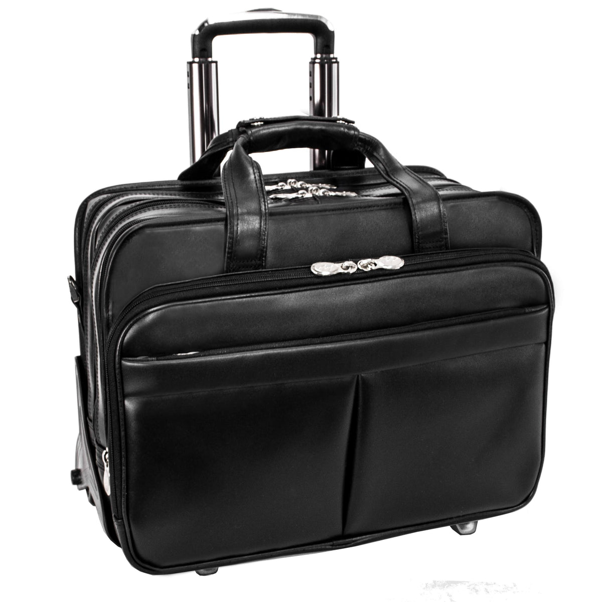 Black Leather Laptop Case T7840