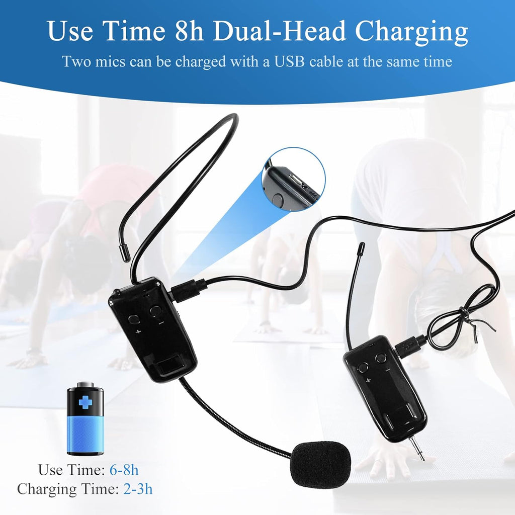 Wireless Headset Microphone Pack of 2 H576