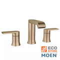 8 in. Widespread Double Handle Bathroom Faucet in Bronzed Gold F960760