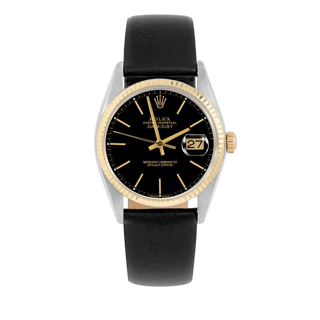 Black Stick Men's Datejust 36mm Wristwatch Z211
