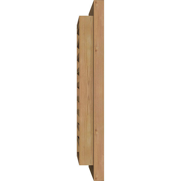 Unfinished Functional Rough Vertical Gable Vent N2668