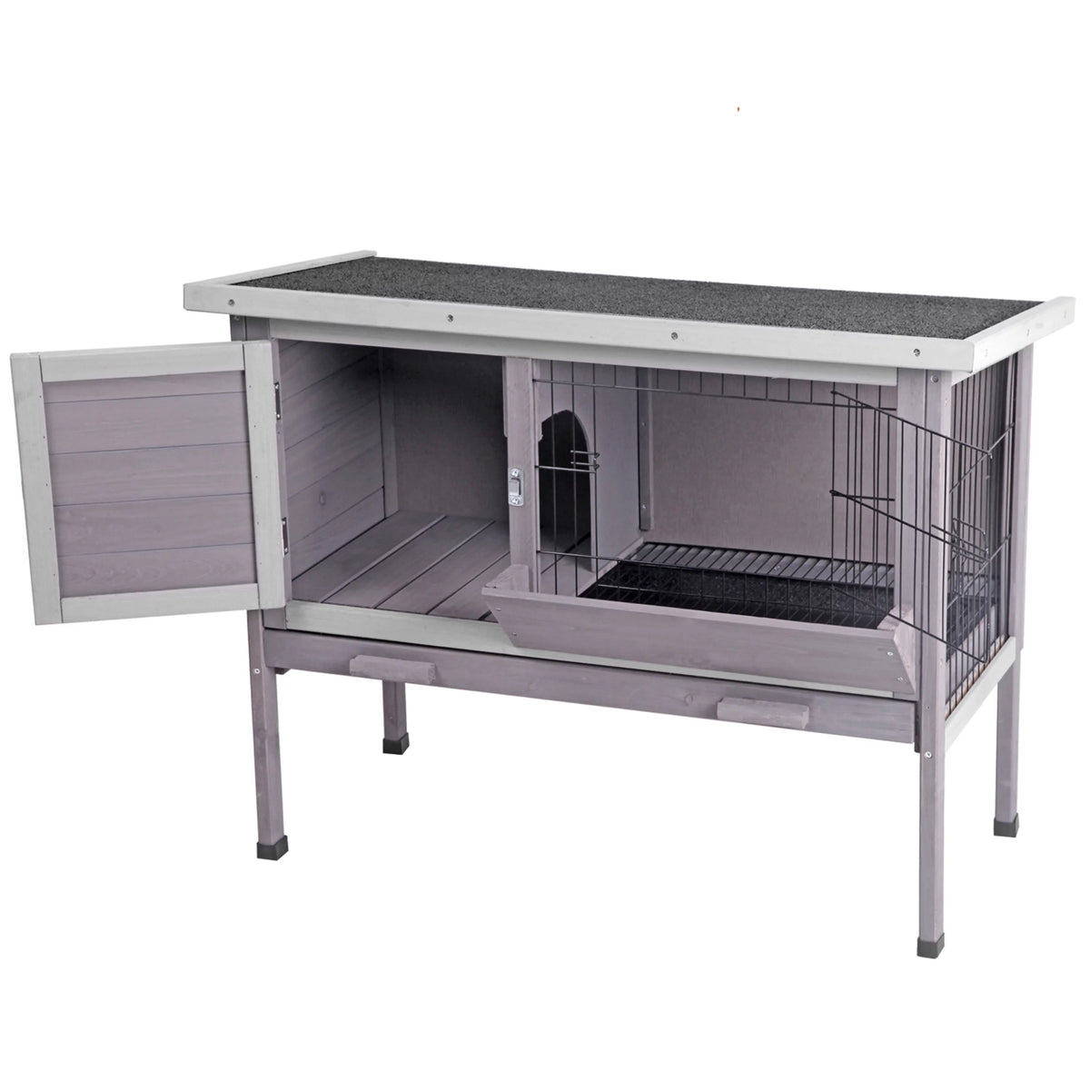 Wooden Rabbit Hutch Indoor Bunny Cage A3182