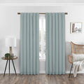 Spa Blue 100% Blackout Rod Pocket Curtain Panel S51653