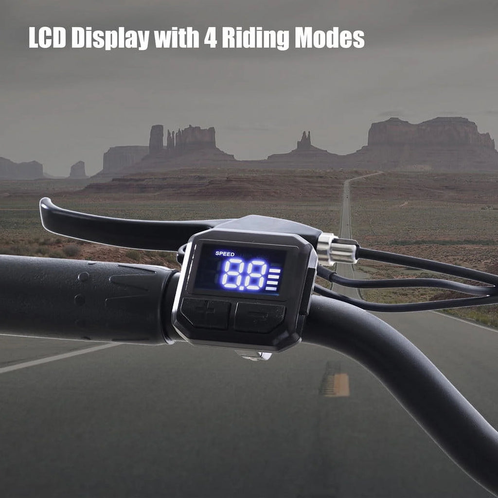 White 26” 350W Electric Bike with Removable Battery B481
