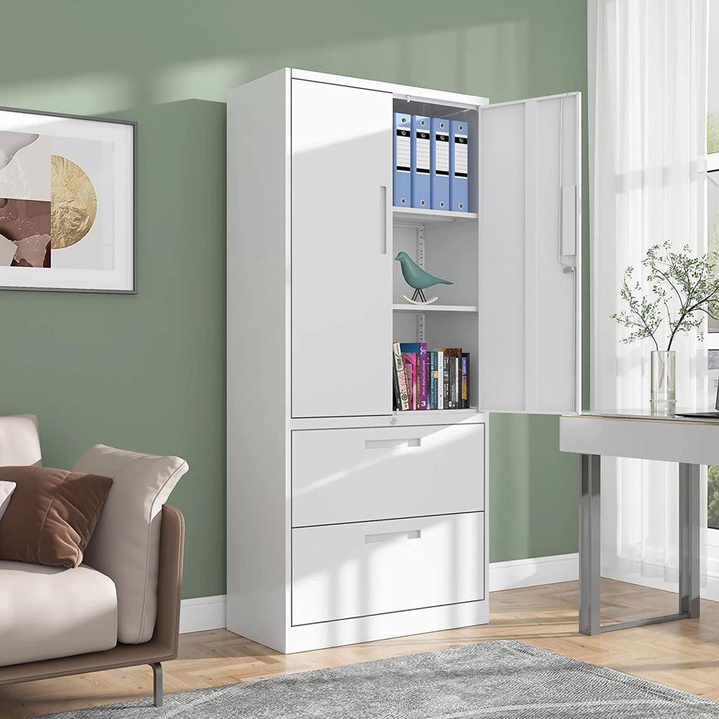 Metal Storage Cabinet with 2 Drawers D79578