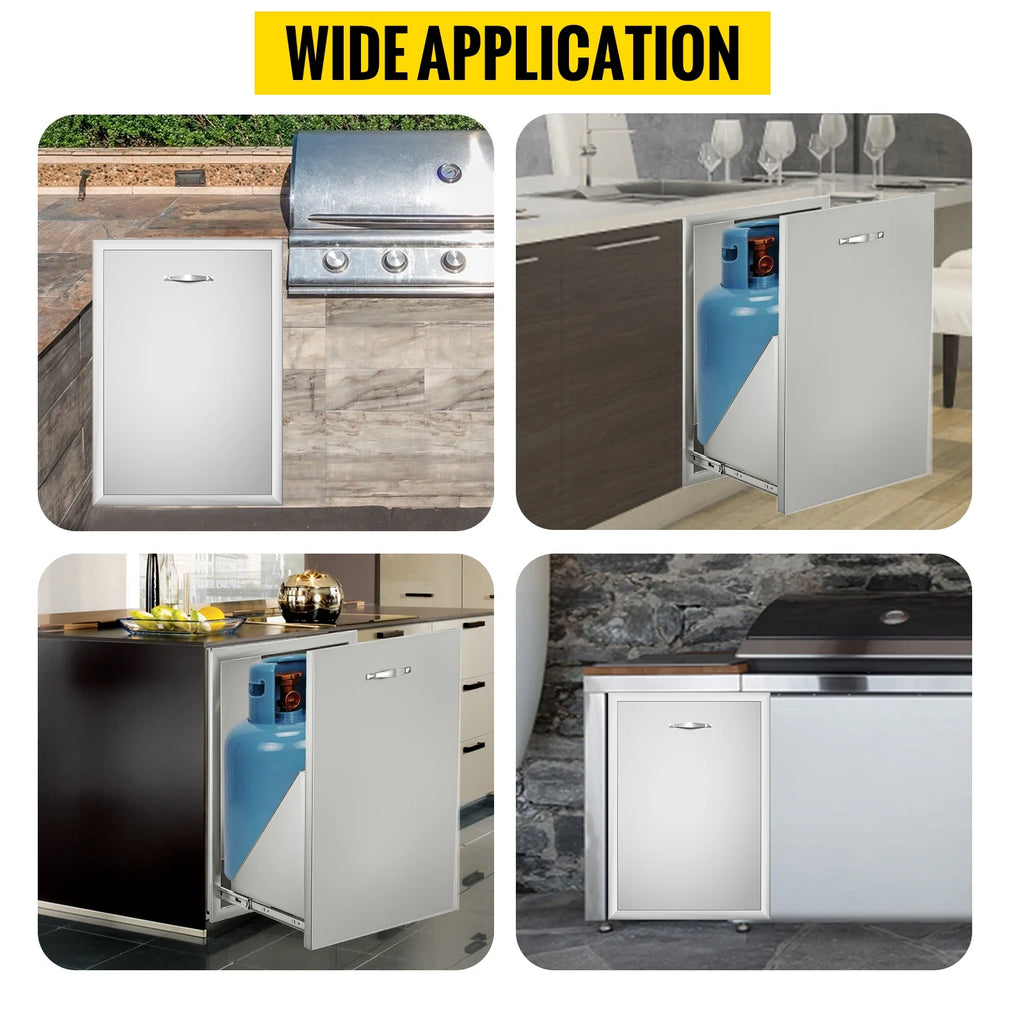 Stainless Steel Propane Tank Drawer for Outdoor Kitchen E7876