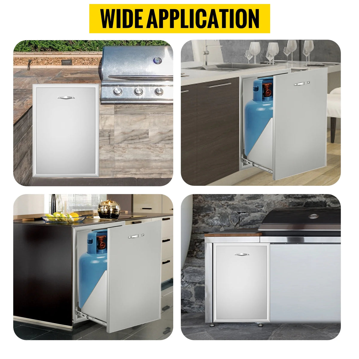 Stainless Steel Propane Tank Drawer for Outdoor Kitchen E7876