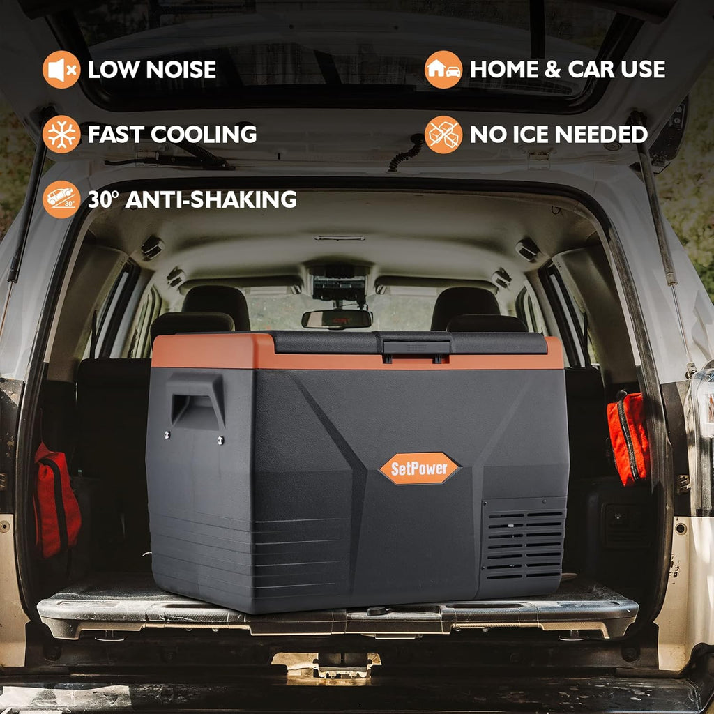Portable Fridge Freezer, 12-volt Compressor Cooler, Single Zone Y125