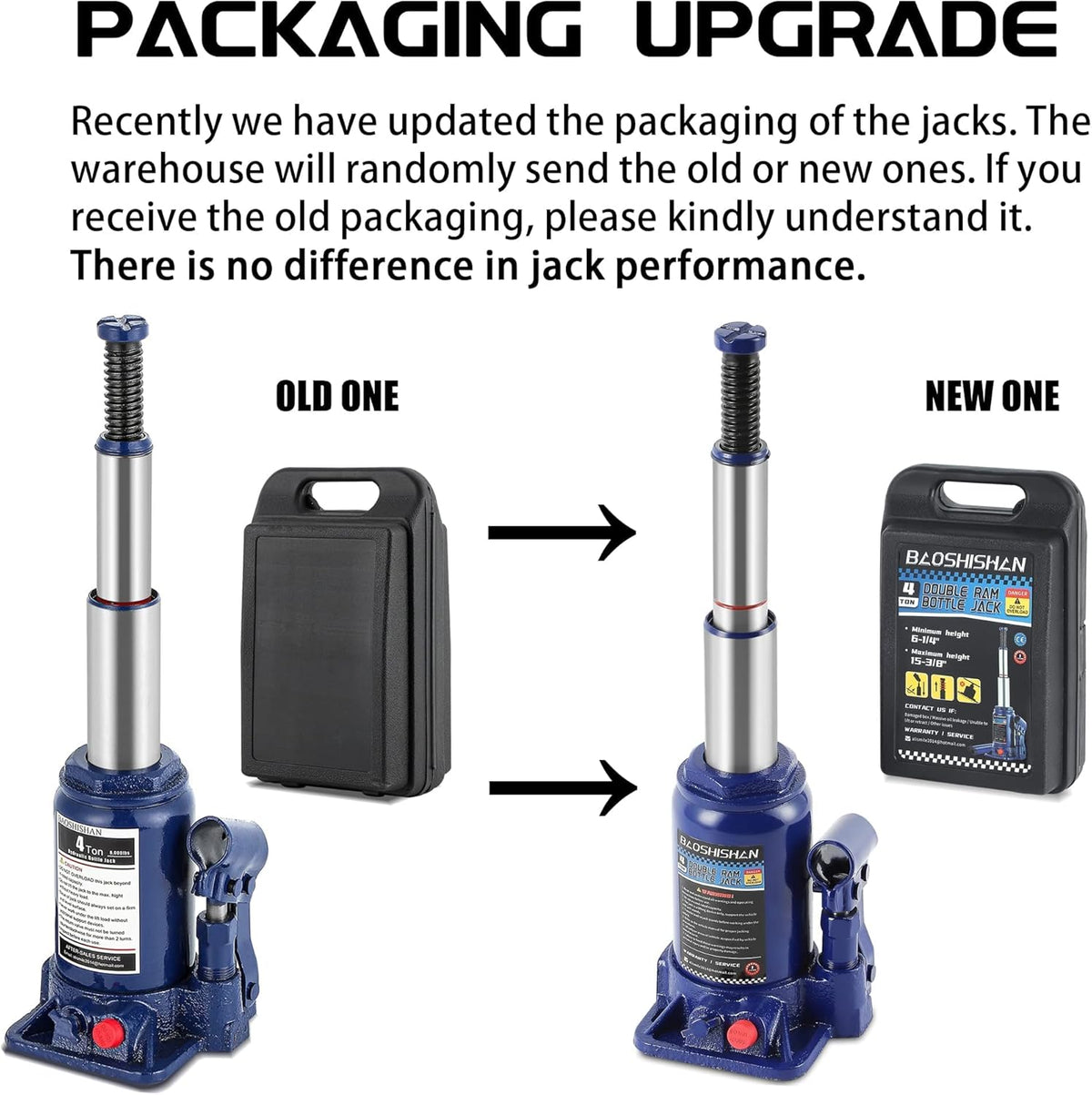 4 Ton Hydraulic Bottle Jack with Carrying Case L53368
