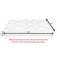 Queen Size Khaki Suede 8-Inch Latex Futon Mattress V564410