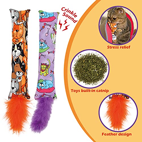 2 Pack Natural Catnip Cat Kicker Toys Z8041