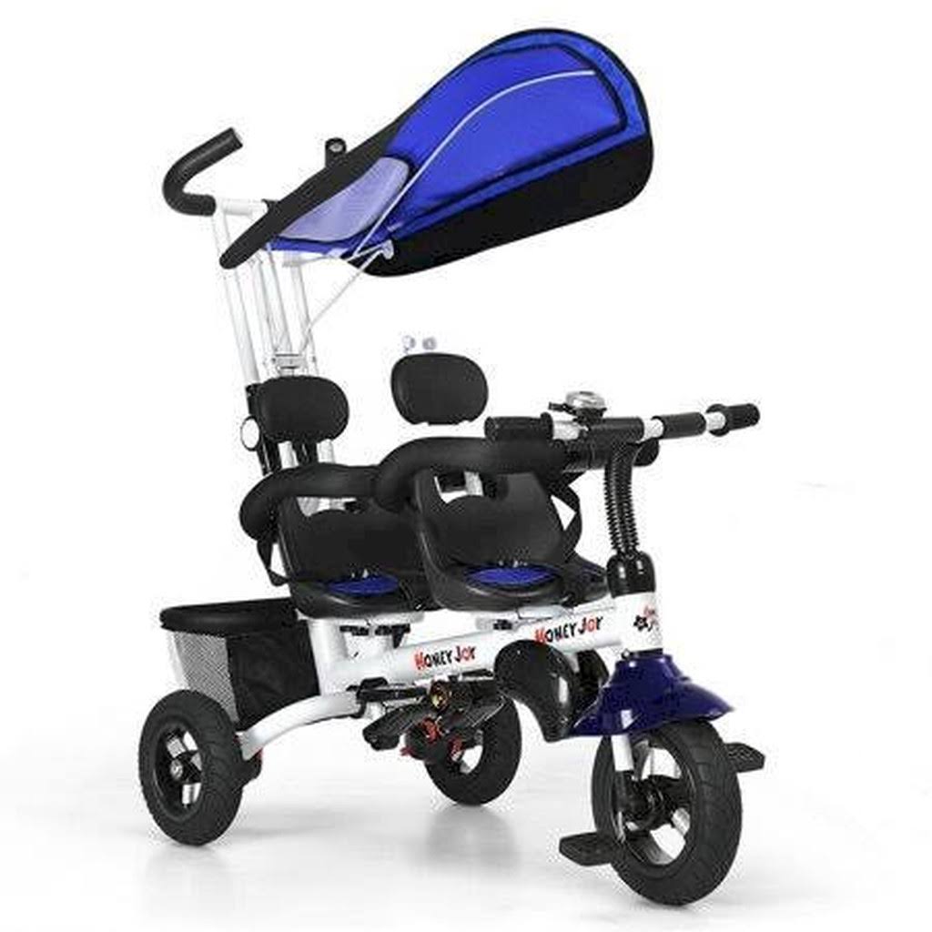 4-In-1 Kids Baby Stroller Tricycle Detachable Toy Bike with Canopy M69704