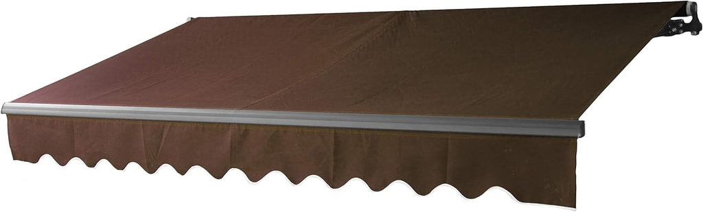 Blue and White Stripes Retractable Patio Awning W1656