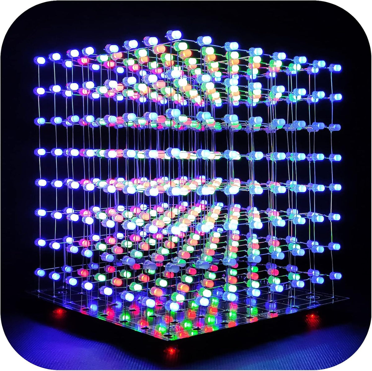 8x8x8 LED Cube Kit DIY Electronic Soldering Project Kit B2307