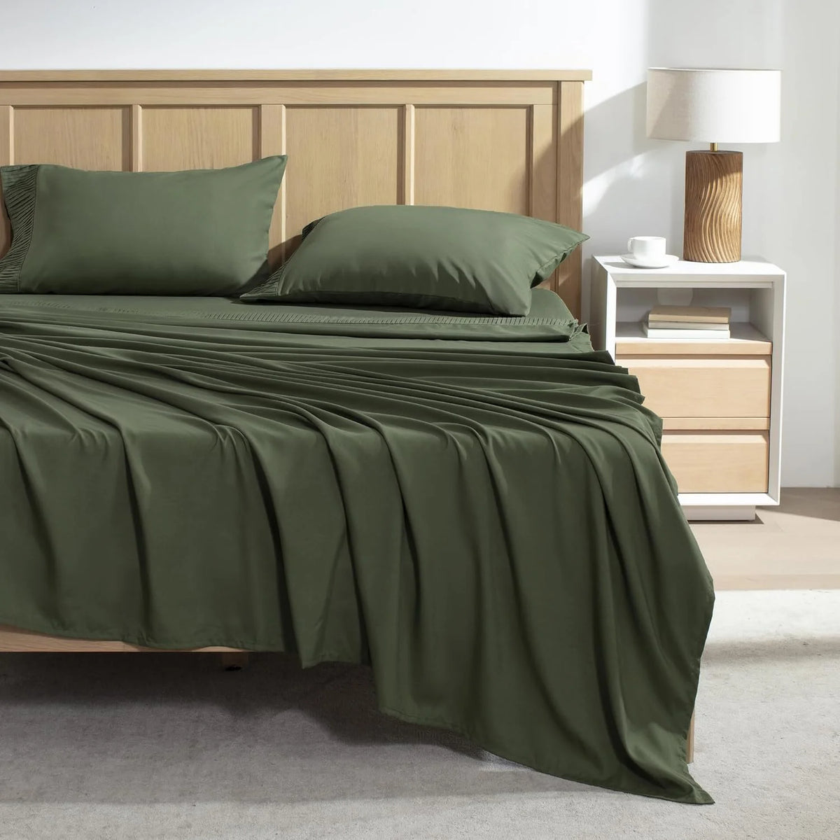 King Size 4 Piece Microfiber Sheet Set G6034