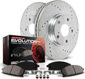 Carbon-Fiber Ceramic Brake Pad and Drilled and Slotted Rotor Kit Z256